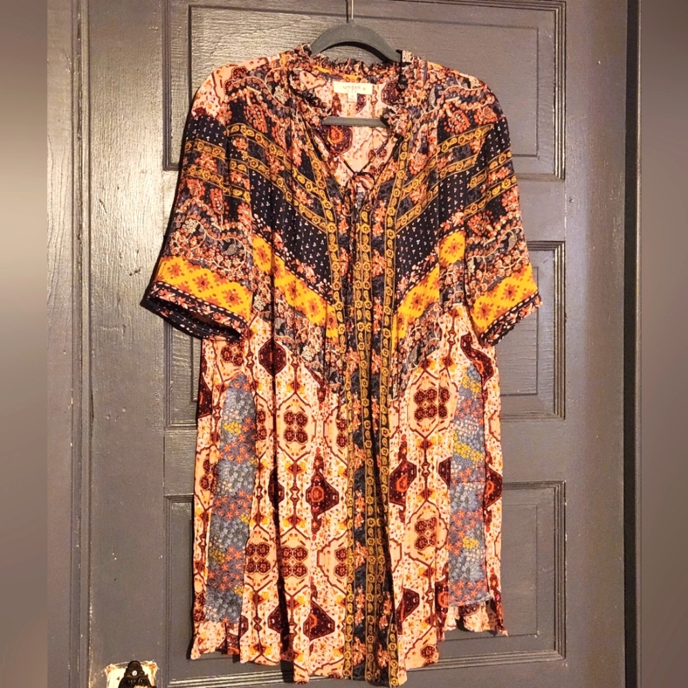 Altered Multicolor Bohemian Summer Top